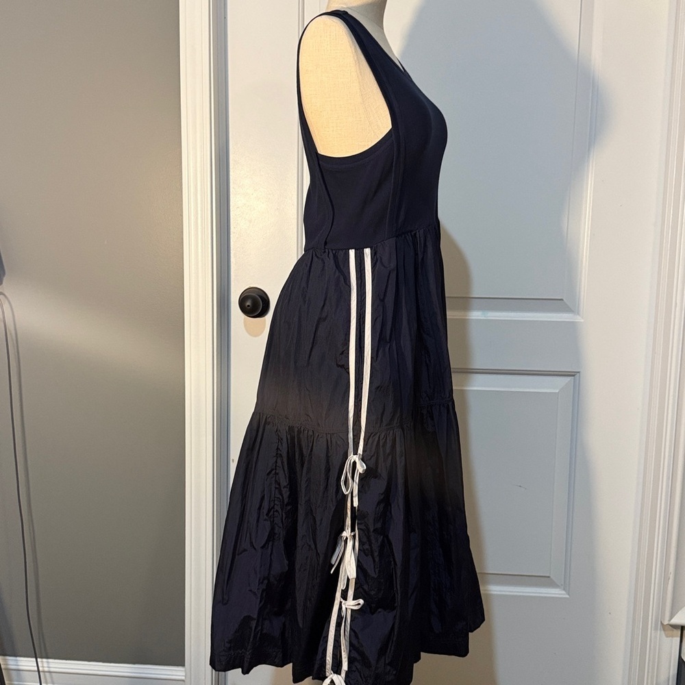 Daily Practice Bowline Midi Navy Sleeveless Dress Small Sold Out Anthropologie - Picture 6 of 13